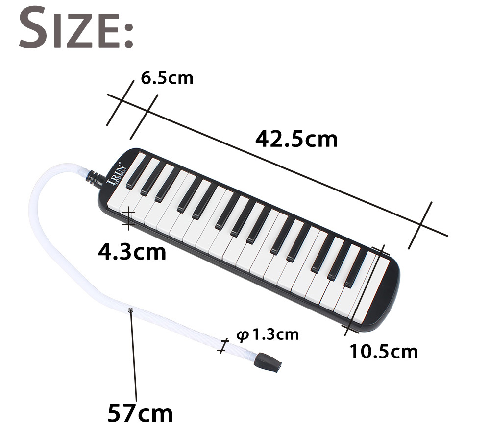 IRIN Portable 32 Key Melodica Student Harmonica with Bag