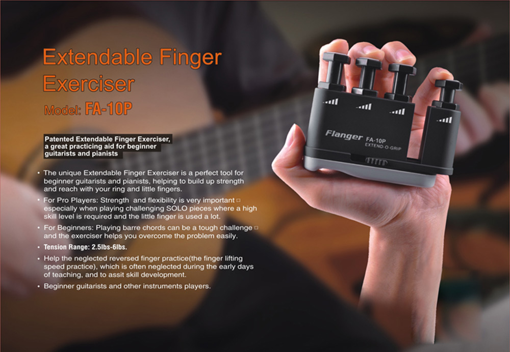 Flanger FA - 10P Extendable Guitar Finger Hand Exerciser Musical Instrument Accessory