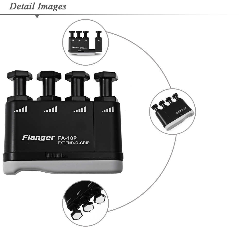 Flanger FA - 10P Extendable Guitar Finger Hand Exerciser Musical Instrument Accessory