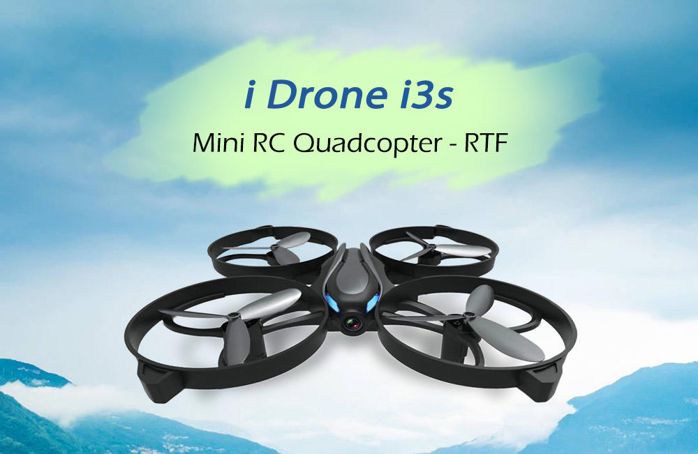 i Drone i3s Mini RC Drone RTF 2MP Camera / Headless Mode / One Key Return