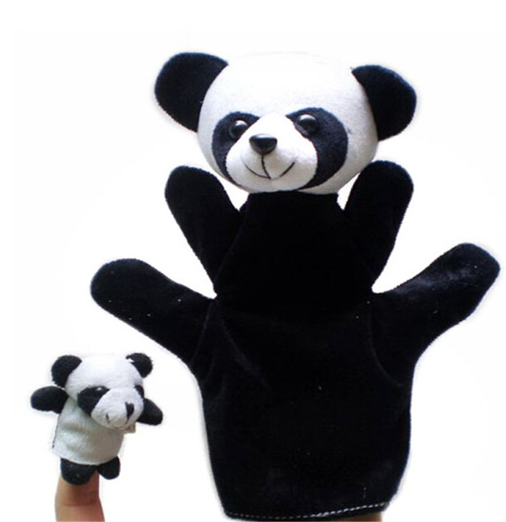 Baby Toy Finger Puppet Cloth Plush Doll Educational Hand Cartoon Animal 10Pcs