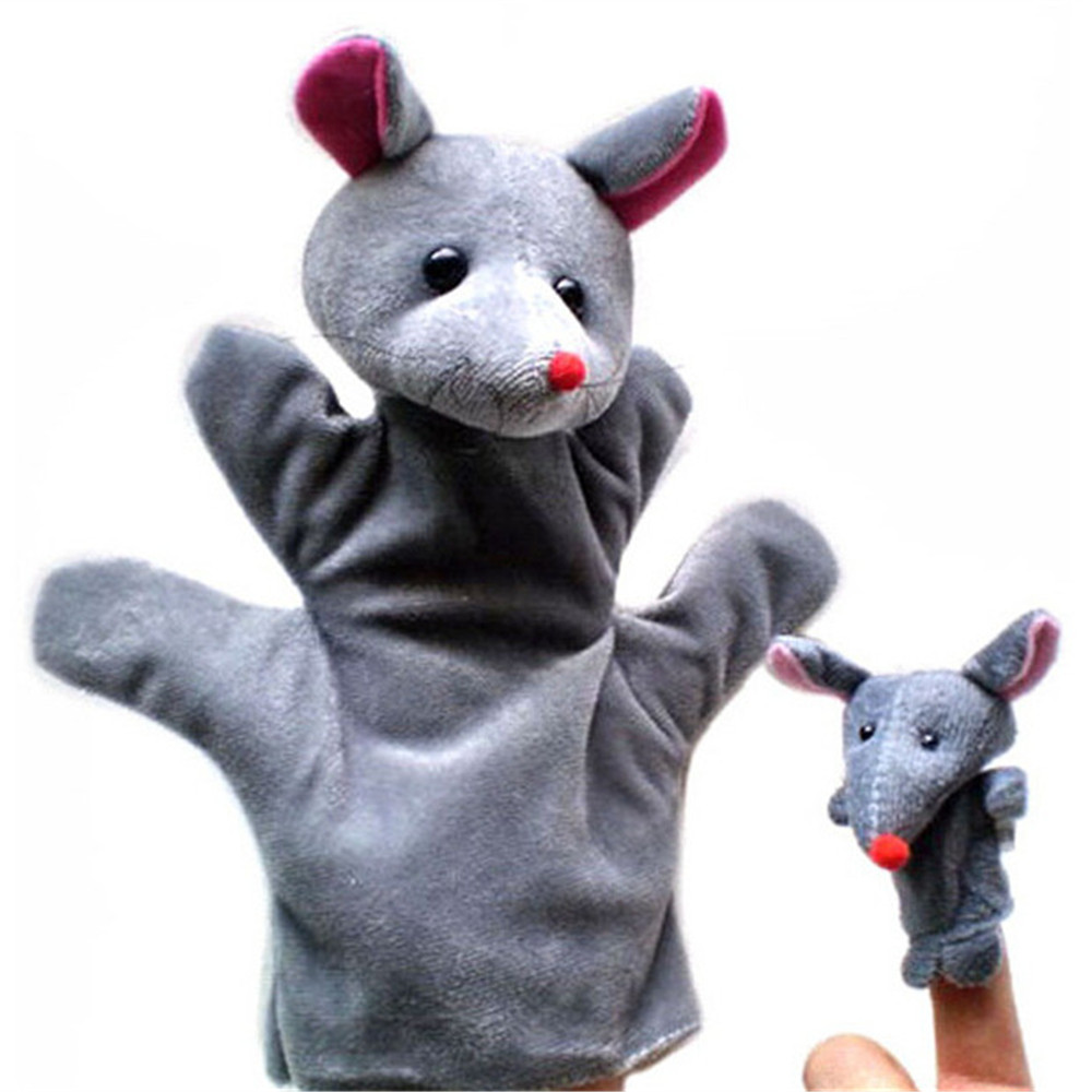 Baby Toy Finger Puppet Cloth Plush Doll Educational Hand Cartoon Animal 10Pcs