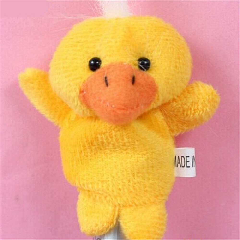 Baby Toy Finger Puppet Cloth Plush Doll Educational Hand Cartoon Animal 10Pcs