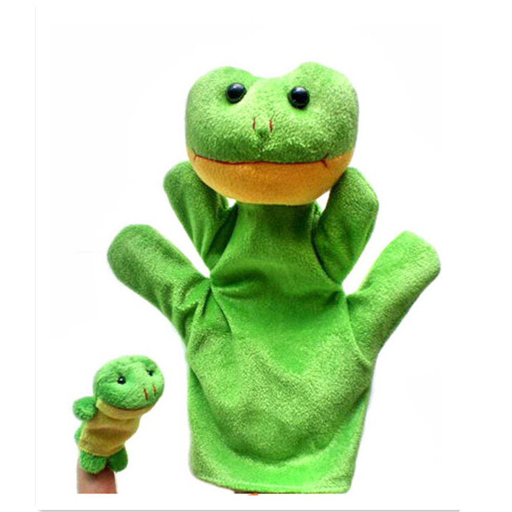 Baby Toy Finger Puppet Cloth Plush Doll Educational Hand Cartoon Animal 10Pcs