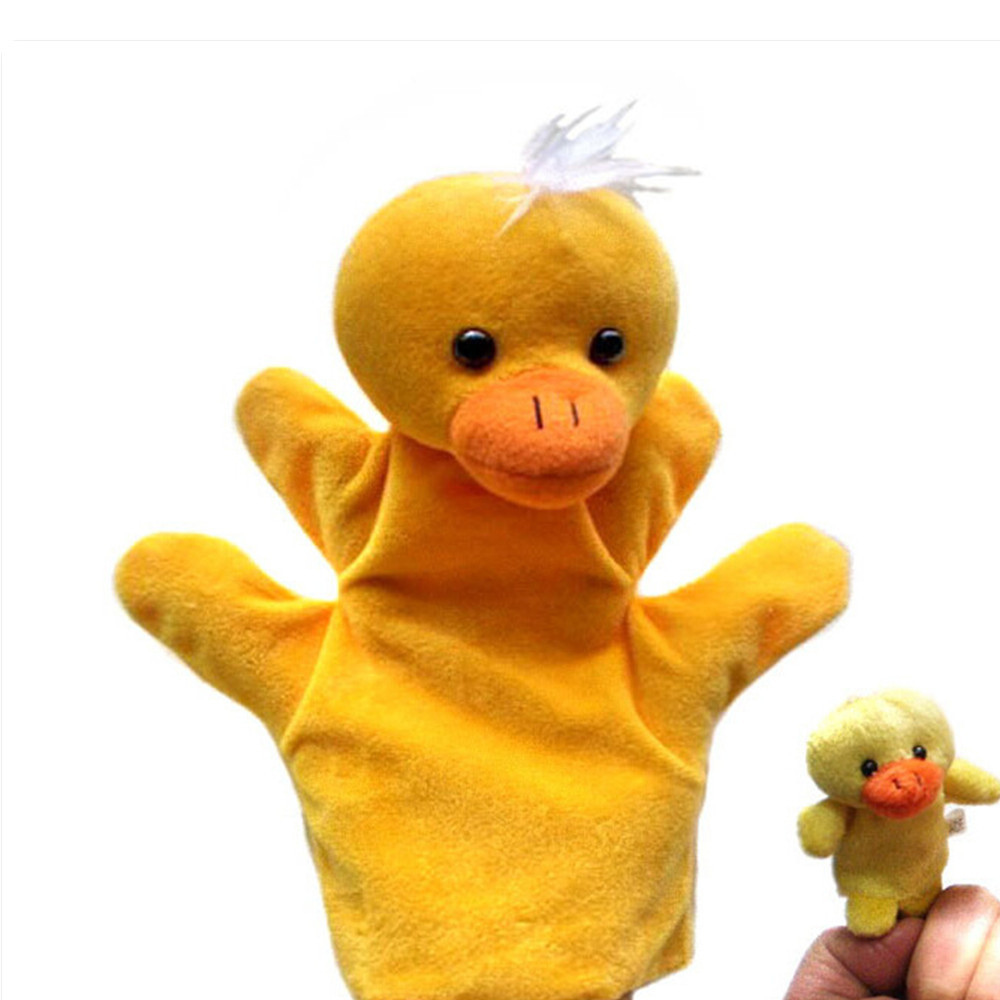 Baby Toy Finger Puppet Cloth Plush Doll Educational Hand Cartoon Animal 10Pcs