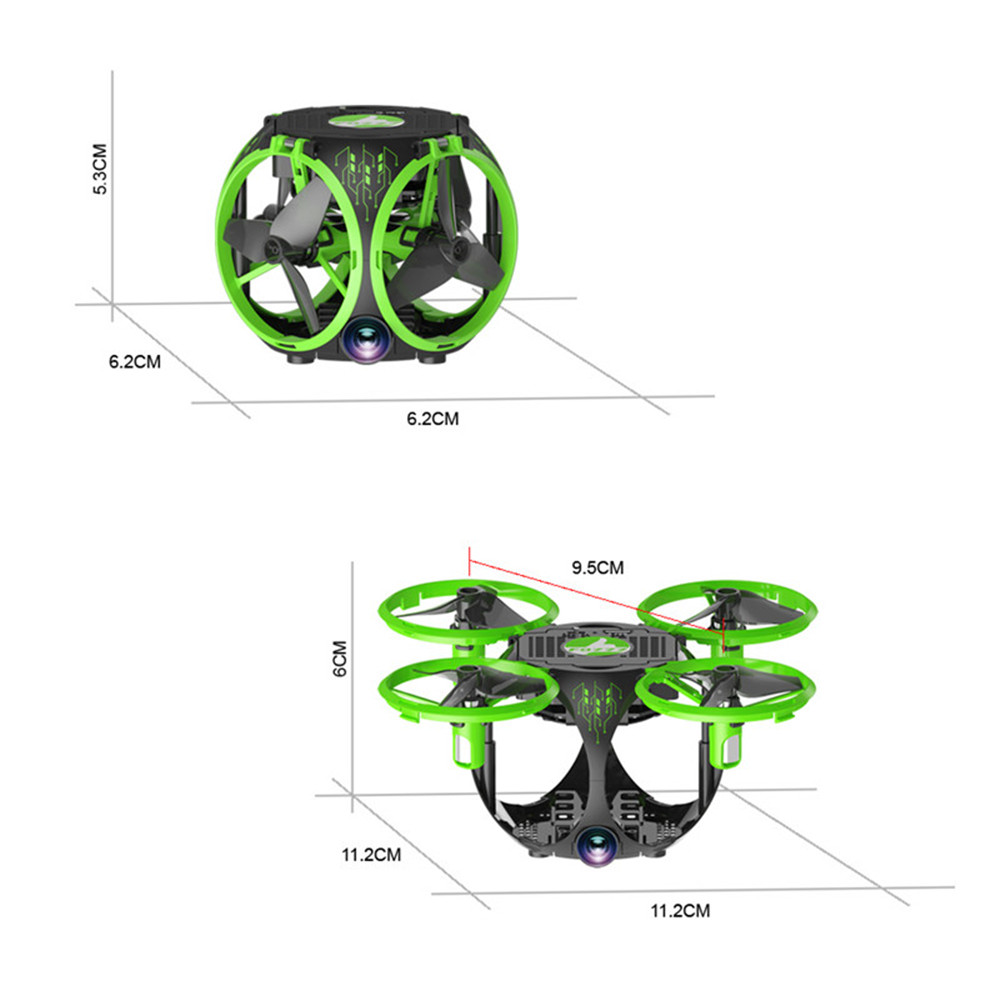 Foldable WiFi FPV RC Drone with Wide Angle Camera / Altitude Hold / Headless Mode