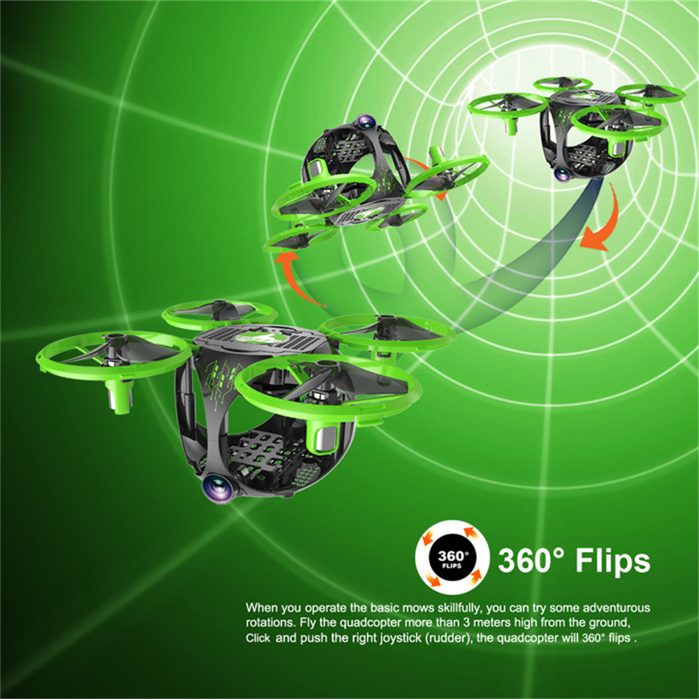 Foldable WiFi FPV RC Drone with Wide Angle Camera / Altitude Hold / Headless Mode