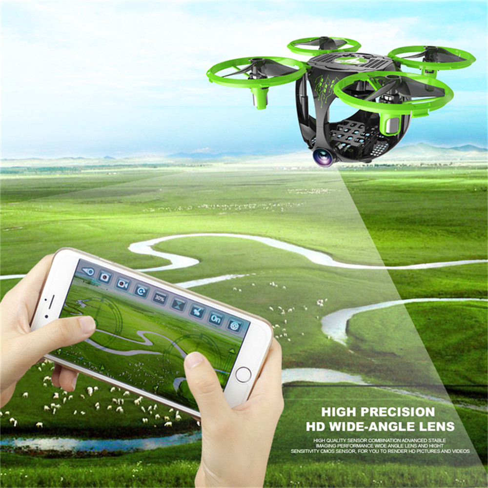 Foldable WiFi FPV RC Drone with Wide Angle Camera / Altitude Hold / Headless Mode