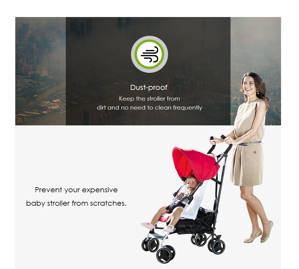 Guapabien Baby Stroller Pushchair Travel Storage Bag Dust-proof Cover