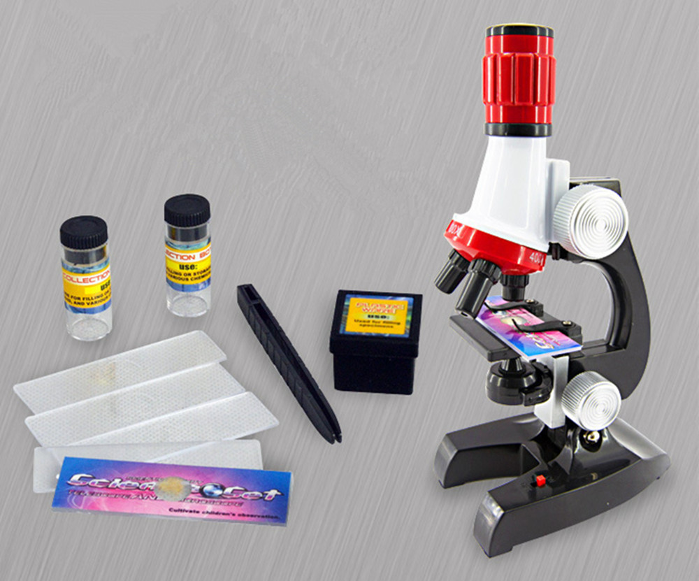 Sci fi Educational Microscope Kit Science Lab 100-1200X Toy