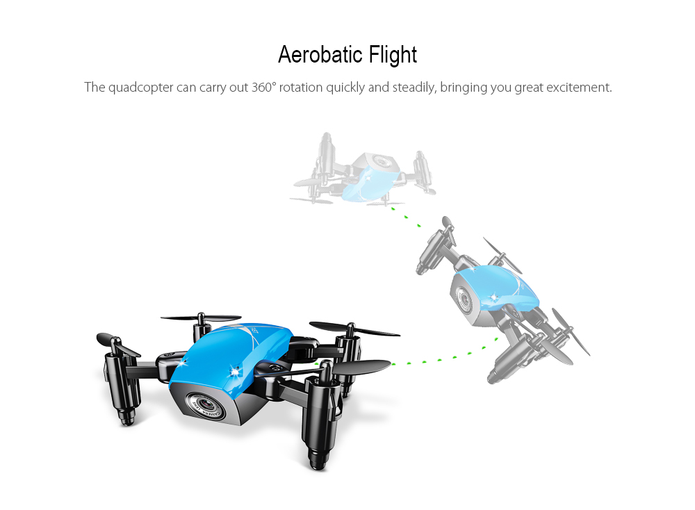 S9 Micro Foldable RC Quadcopter RTF 2.4GHz 4CH 6-axis Gyro / Headless Mode / One Key Return