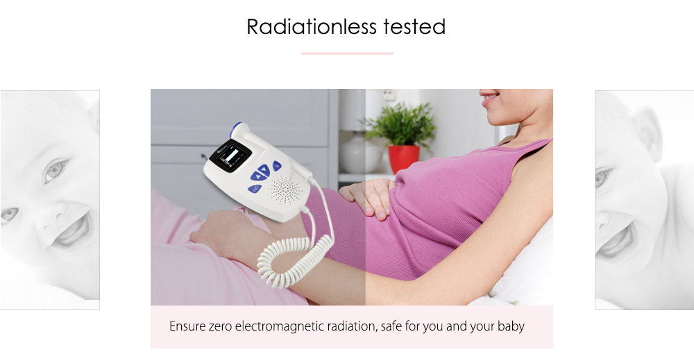 ACurio AF - 706 Pregnant Ultrasonic Fetal Doppler Prenatal Heart Rate Monitor