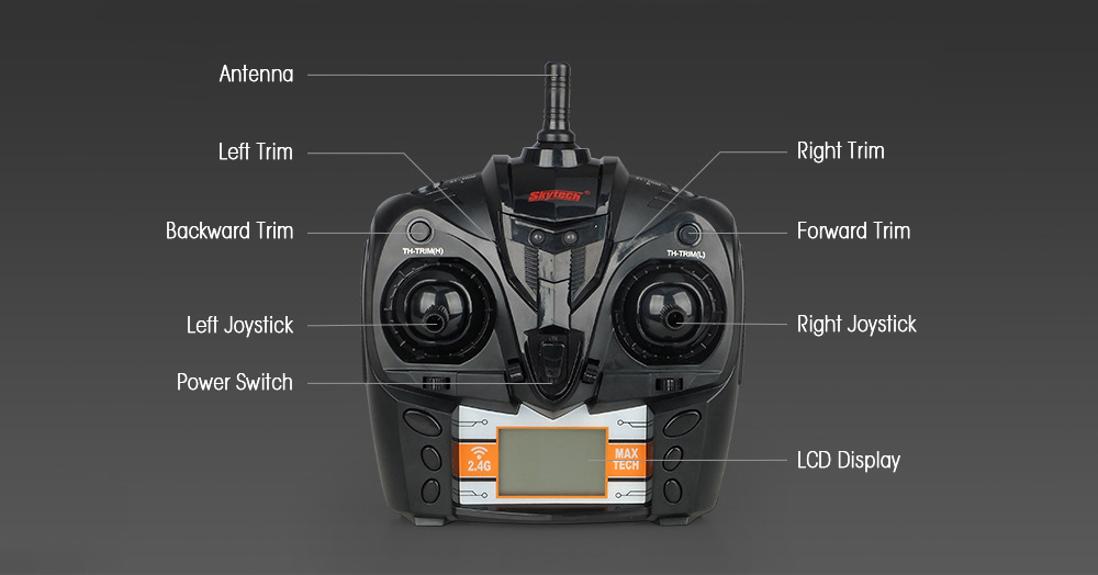 Skytech H101 2.4GHz 4-channel High Speed Boat with LCD Screen Transmitter