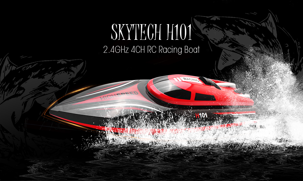 Skytech H101 2.4GHz 4-channel High Speed Boat with LCD Screen Transmitter