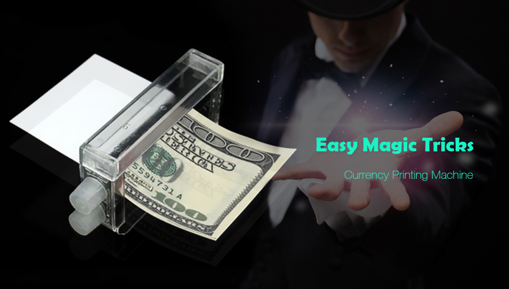 1pc Money Printing Machine Money Maker Easy Magic Trick Toys Magician Props