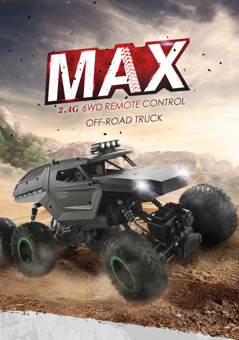 JJRC Q51 MAX Six-wheel Drive Off-road Remote Control Car