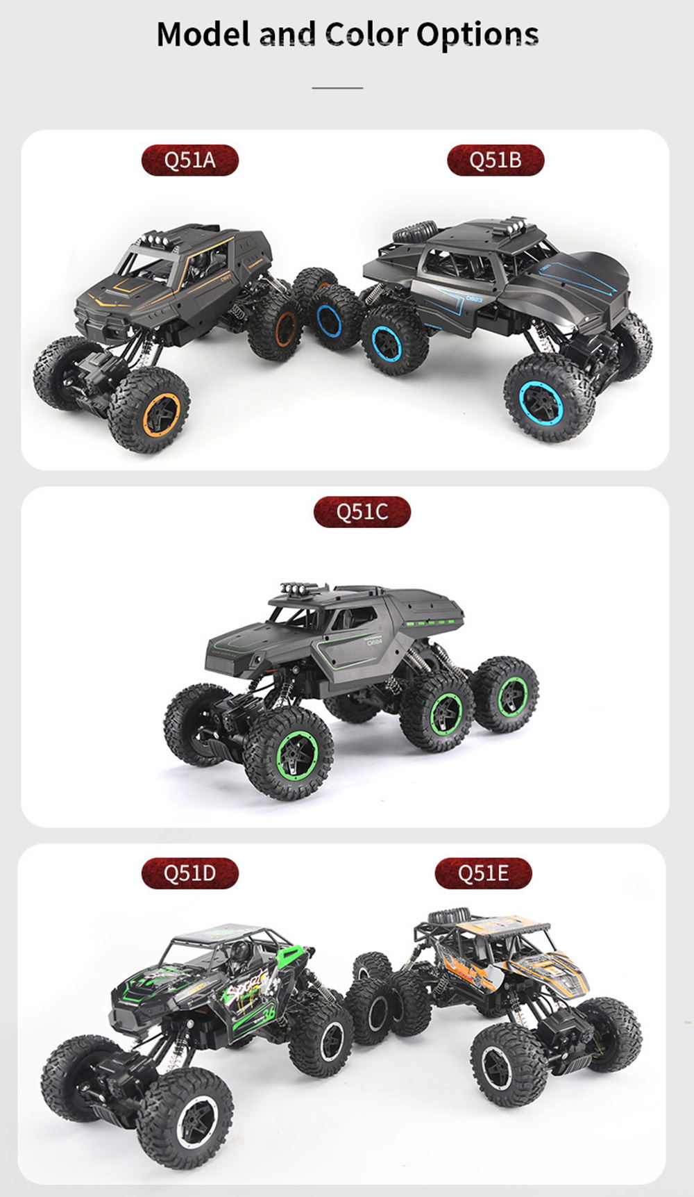 JJRC Q51 MAX Six-wheel Drive Off-road Remote Control Car