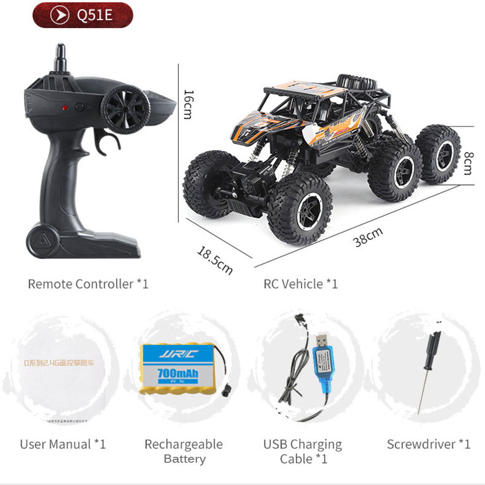 JJRC Q51 MAX Six-wheel Drive Off-road Remote Control Car