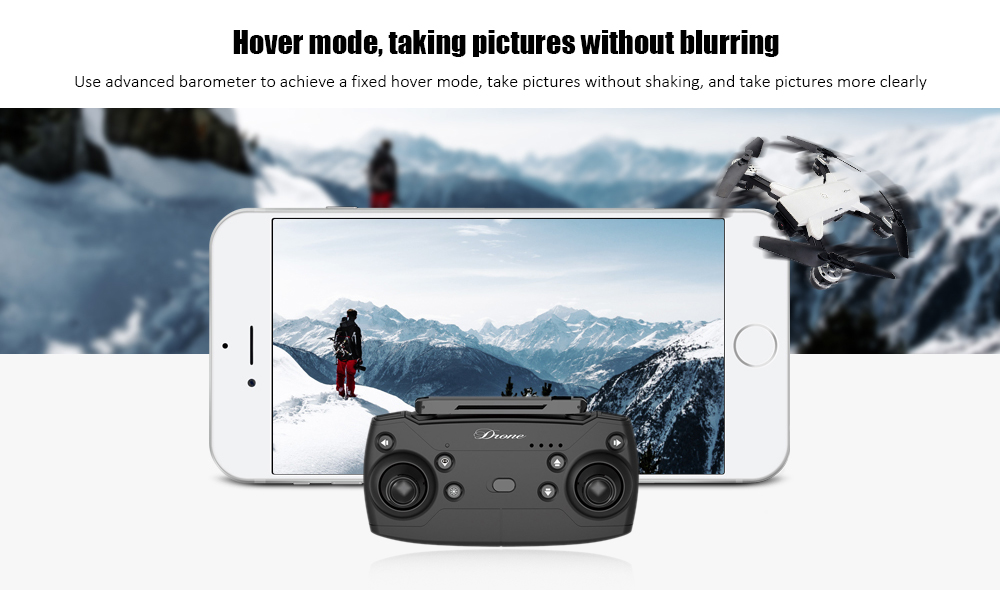 YH - 19HW Foldable RC Drone RTF WiFi FPV / G-sensor Mode / Altitude Hold