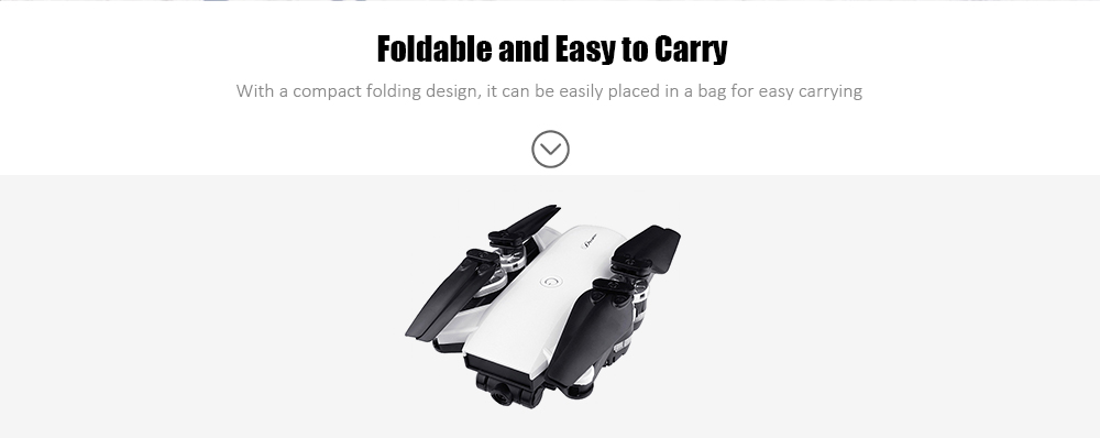 YH - 19HW Foldable RC Drone RTF WiFi FPV / G-sensor Mode / Altitude Hold