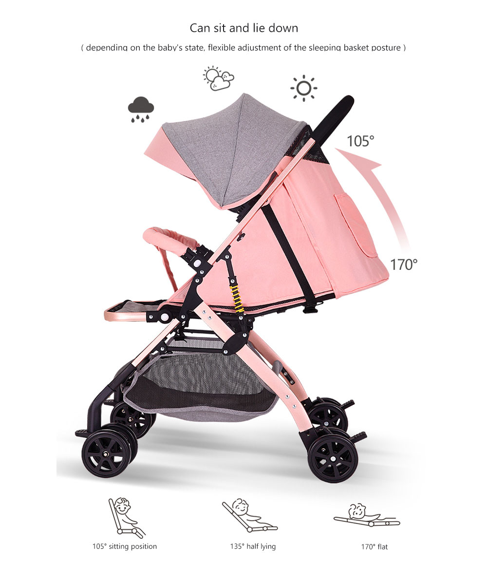 YOYO - 3 Ultra Light Portable Folding Trolley Baby Child Summer Umbrella Car