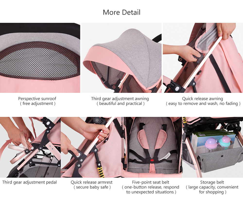 YOYO - 3 Ultra Light Portable Folding Trolley Baby Child Summer Umbrella Car